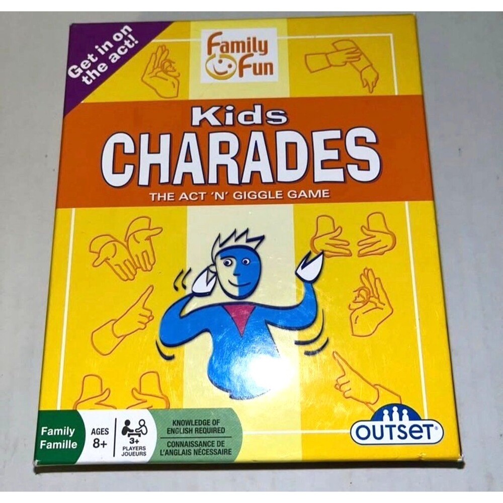 Kids Charades The Act N Giggle Game Outset Media Family Board Game Complete